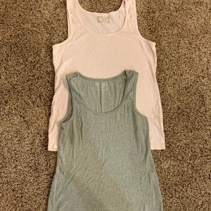 Motherhood Maternity 2 tanks (pink and gray)